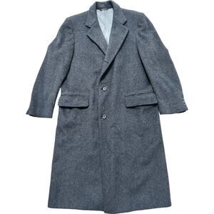 Cricketeer Mens Large Heavyweight Gray Trenchcoat